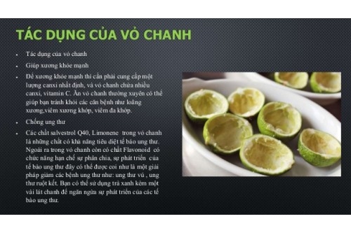 Chanh chống ung thư mạnh gấp 10.000 lần so với hóa trị